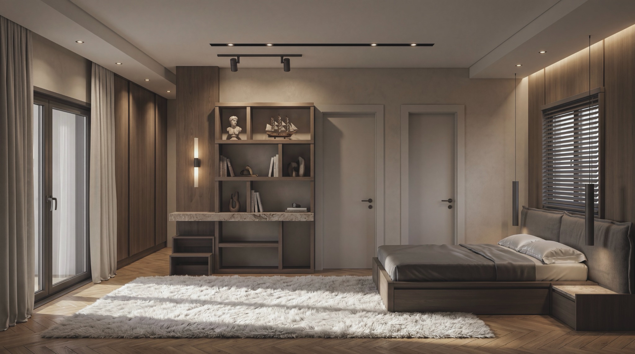 Akbük, Didim villa yatak odası tasarımı