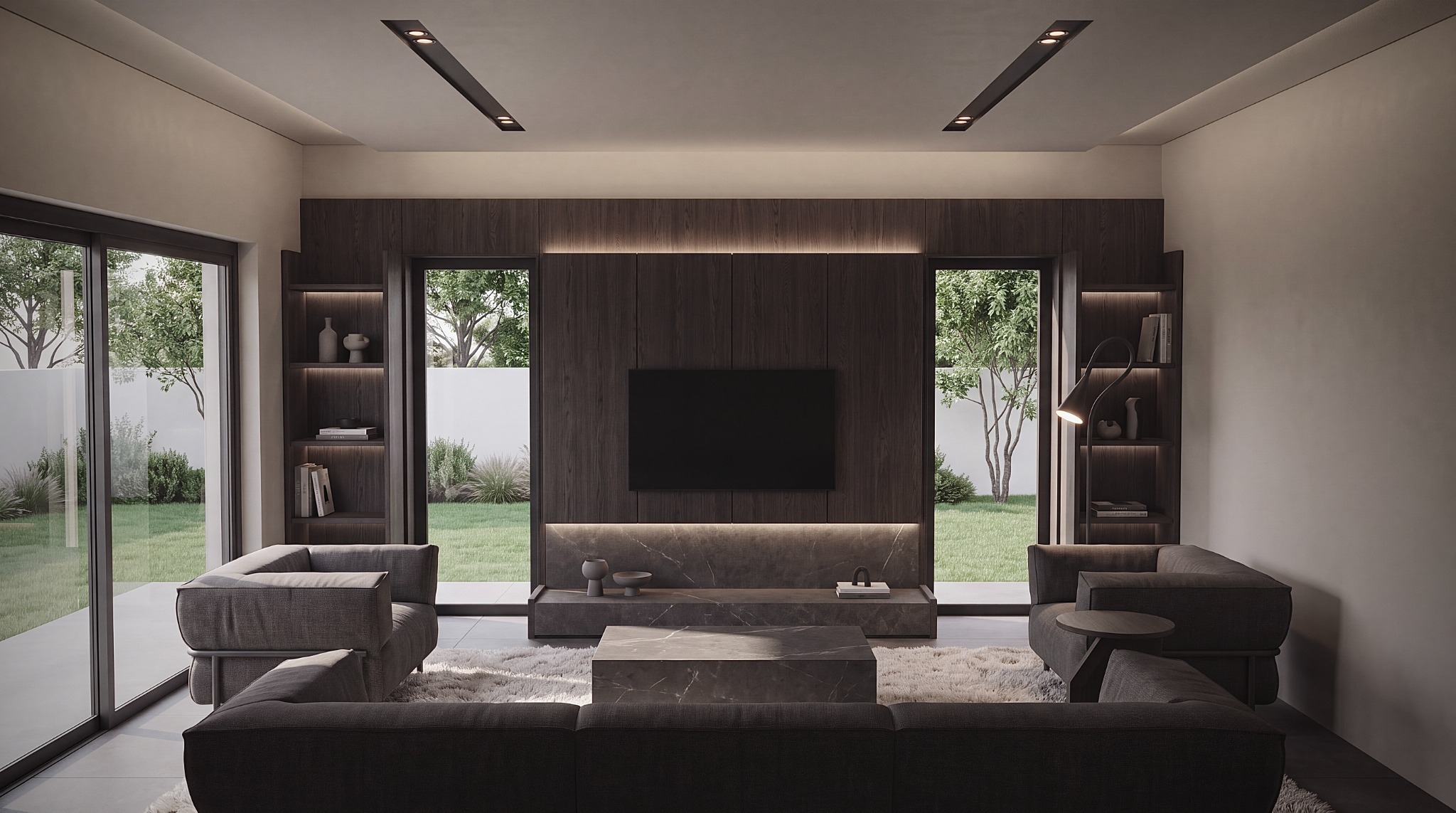 Yeşiltepe, Didim villa salon tasarımı