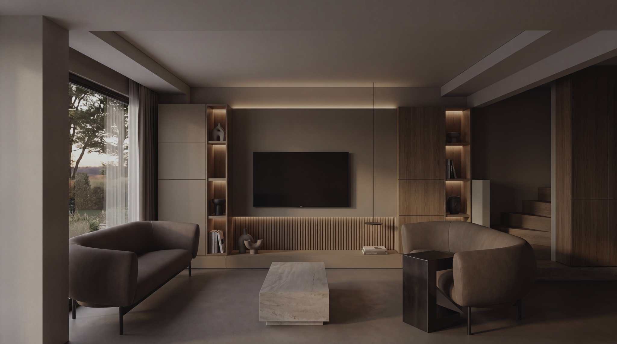 Mavişehir, Didim villa tadilat salon tasarımı