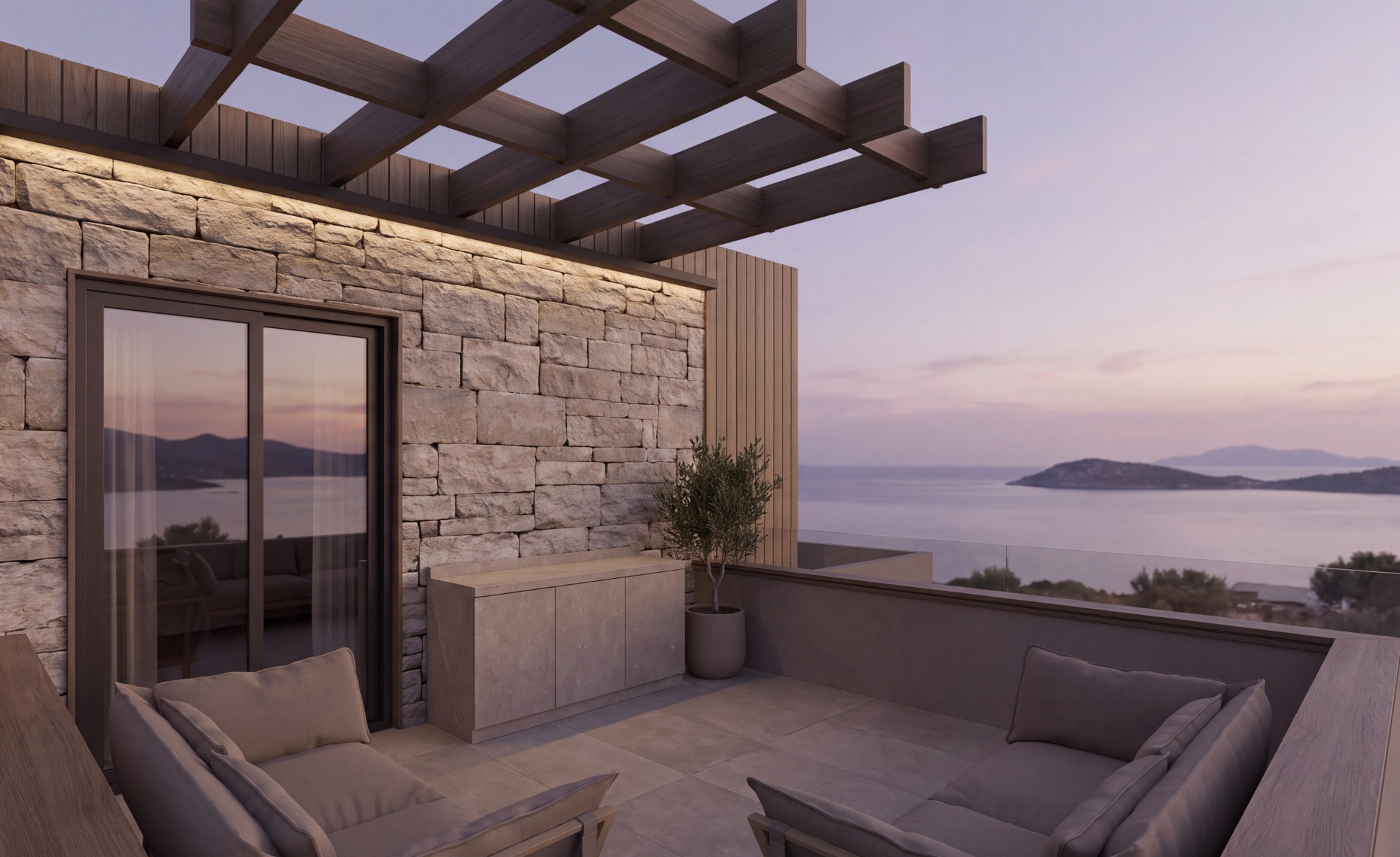 Mavişehir, Didim villa tadilat teras tasarımı