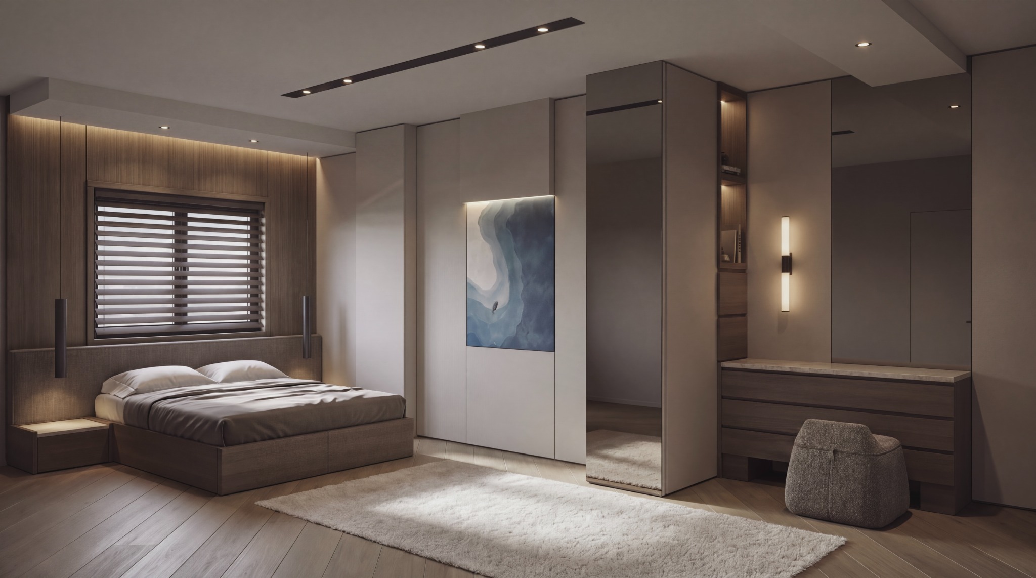 Akbük, Didim villa tadilat yatak odası