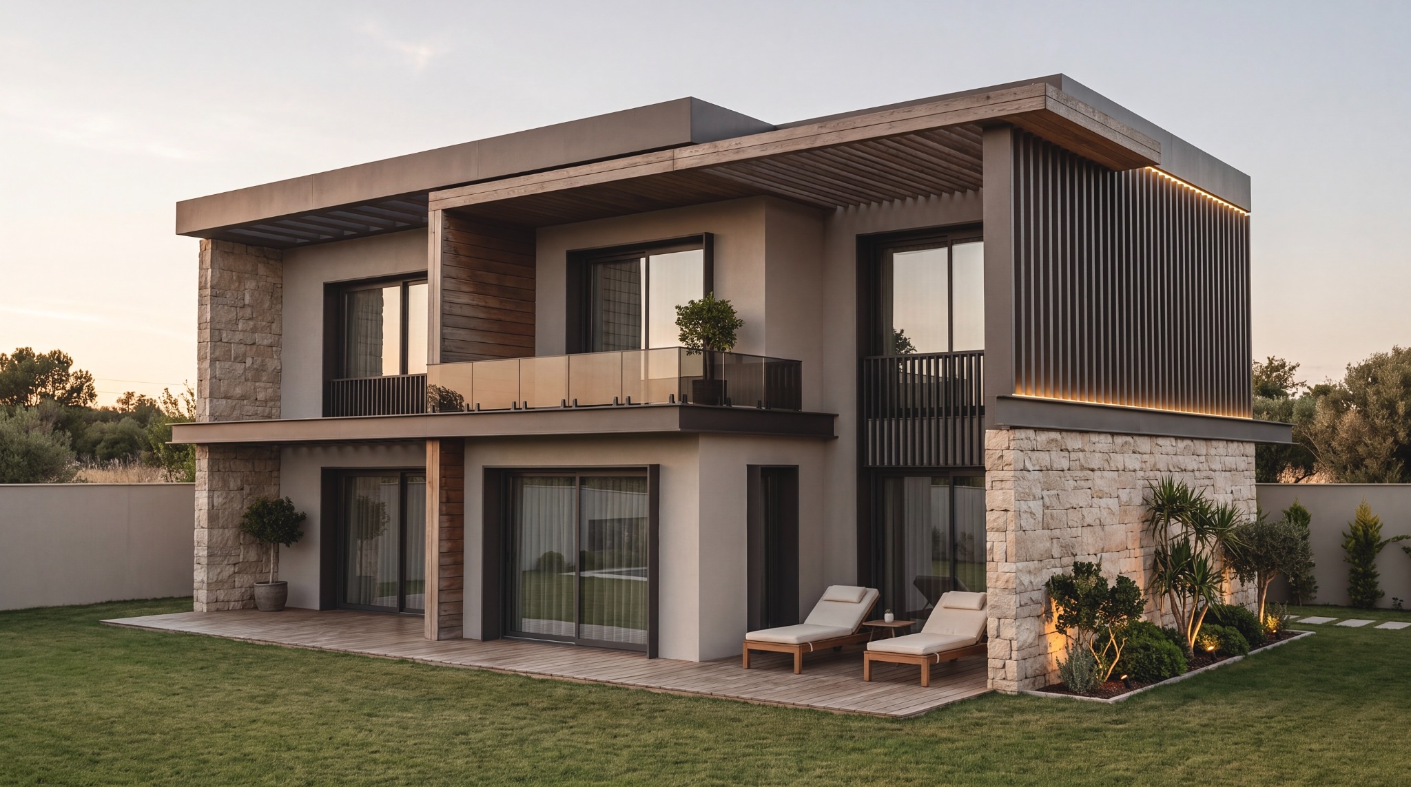 Yeşiltepe, Didim villa dış tasarım projesi