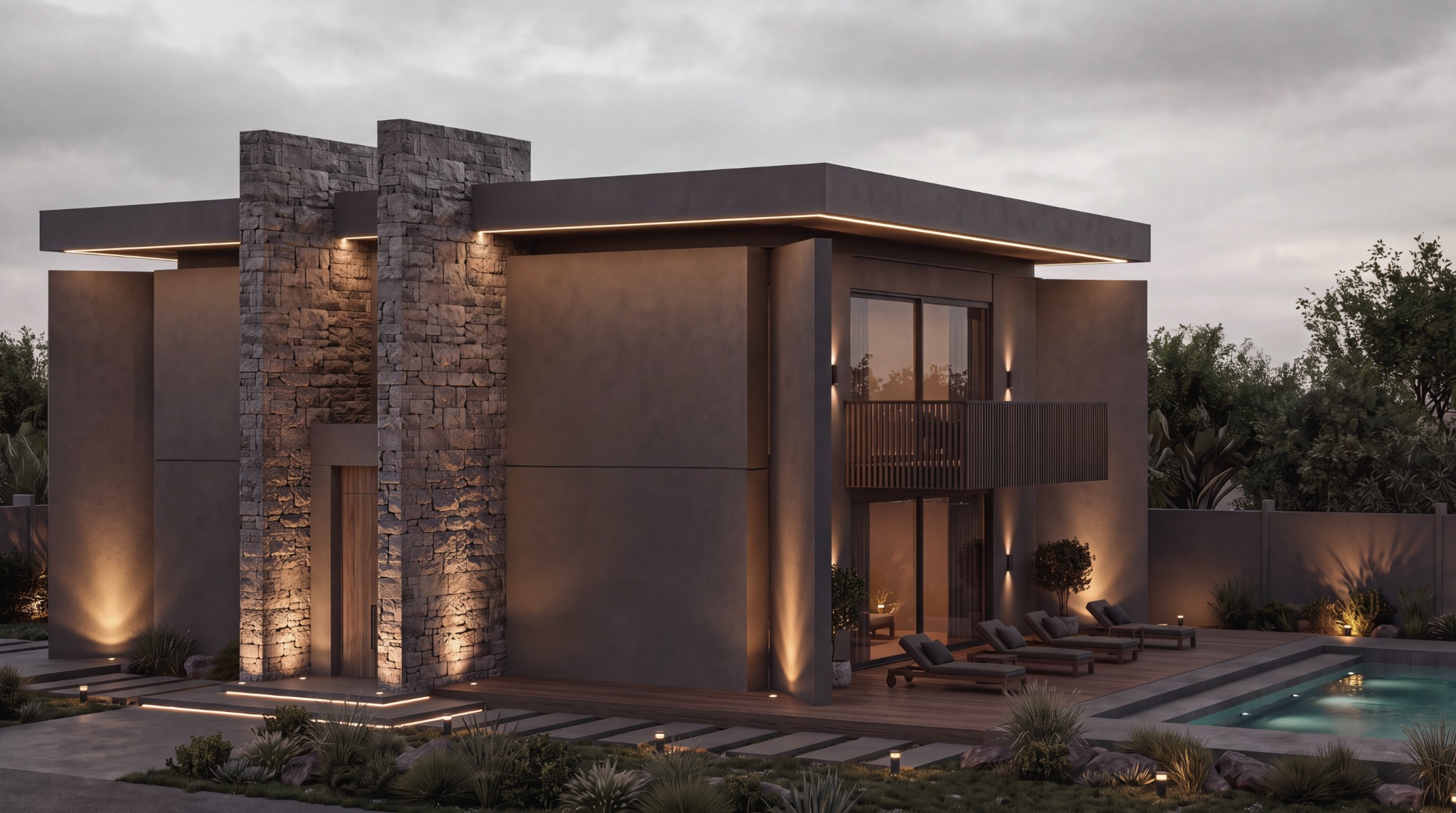 Didim villa dış tasarım projesi